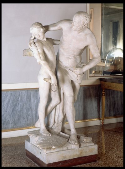 Daedalus und Ikarus (Marmor) von Antonio Canova